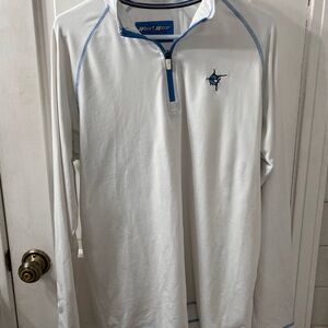 Men's White Water Life 1/4 Zip Performance Long Sleeve Shirt